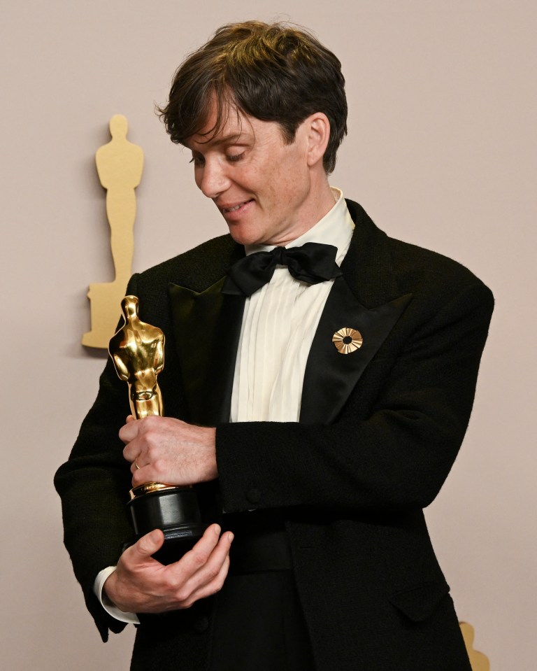 Cillian won an Academy Award for playing J. Robert Oppenheimer in the film Oppenheimer