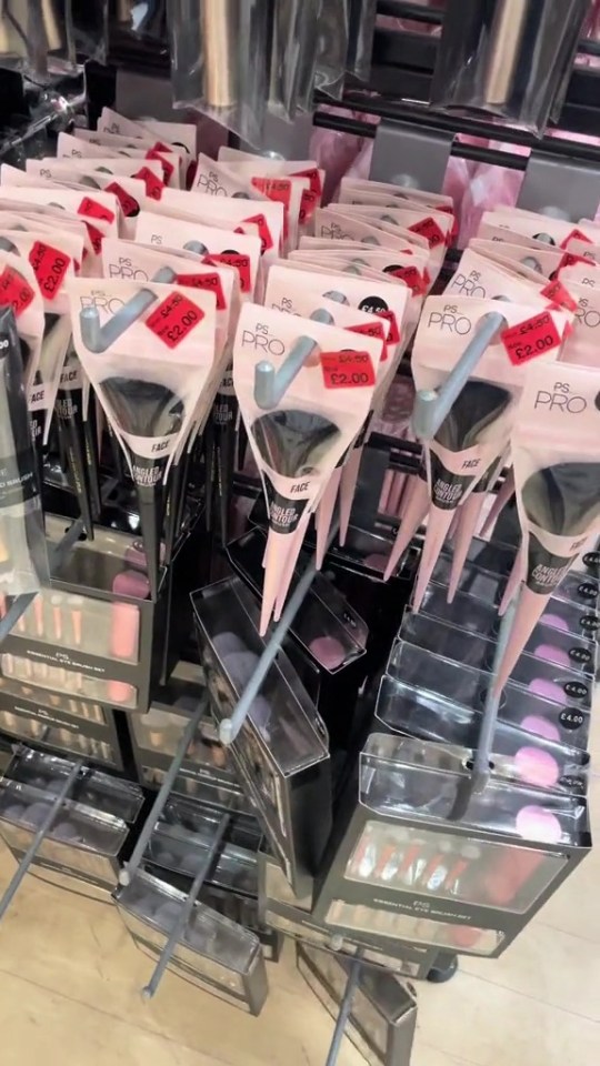 Whether you're after hair essentials or make-up brushes, the store appeared to have it all