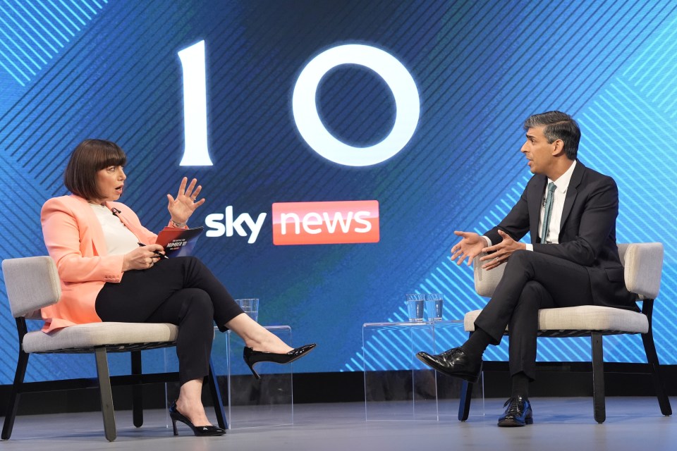 PM Rishi Sunak took questions on Sky News from Political Editor Beth Rigby