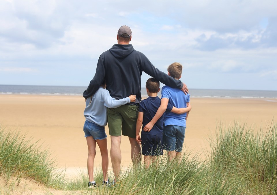 An image of Wills with his three kids was taken in Norfolk last month