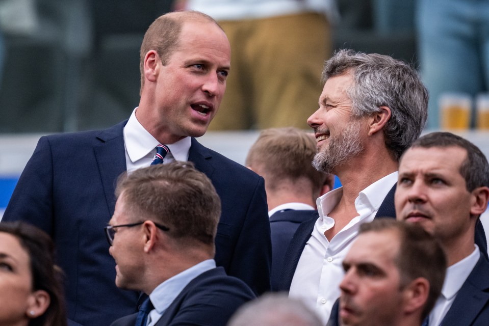 Prince William of Wales and King Frederik of Denmark