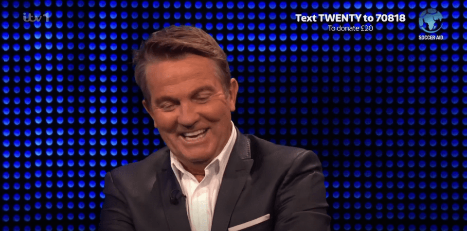 The ITV host ran off his spotlight laughing