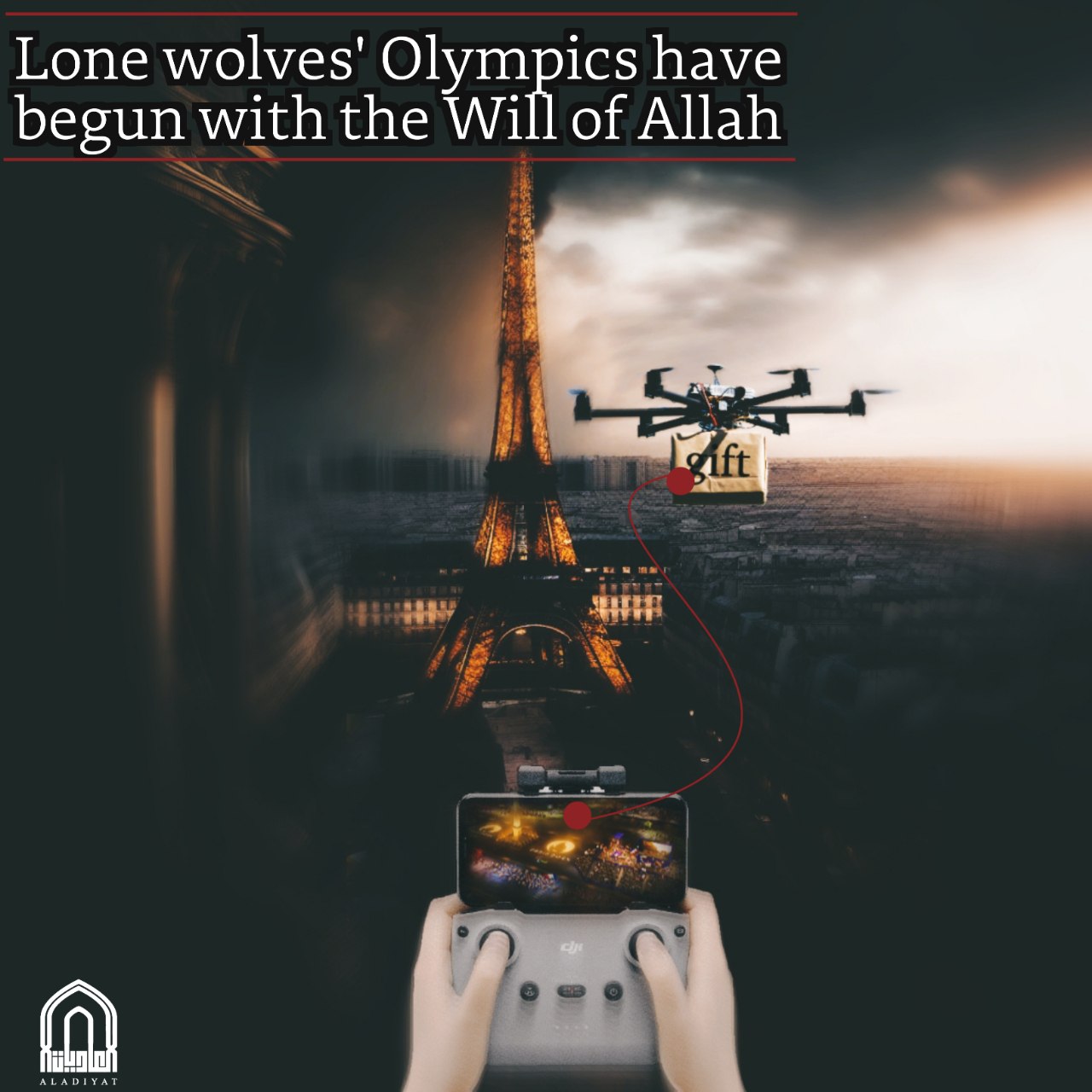 A terrifying ISIS poster appeared to make threats against the Paris Olympics