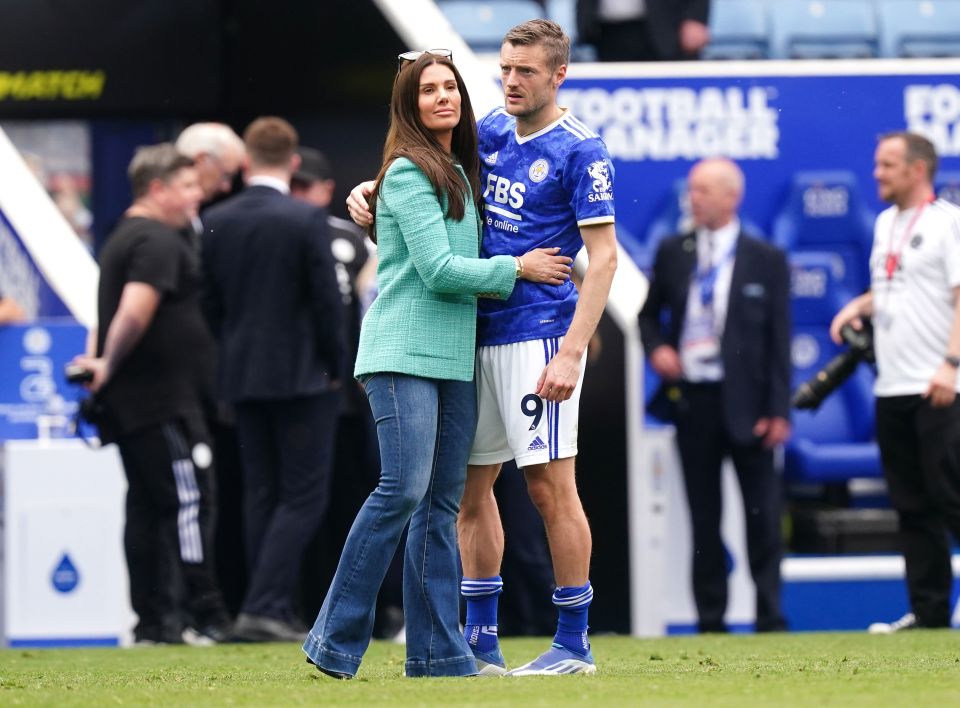 Becky and her Leicester City striker husband Jamie