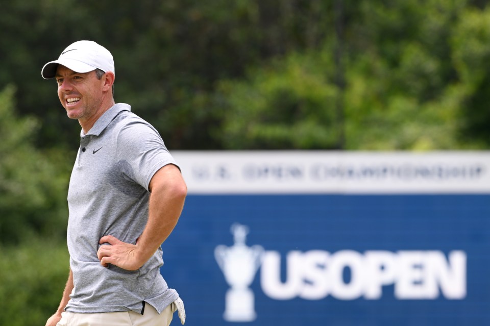 Rory McIlroy was seen without his wedding ring during a practice round at the US Open