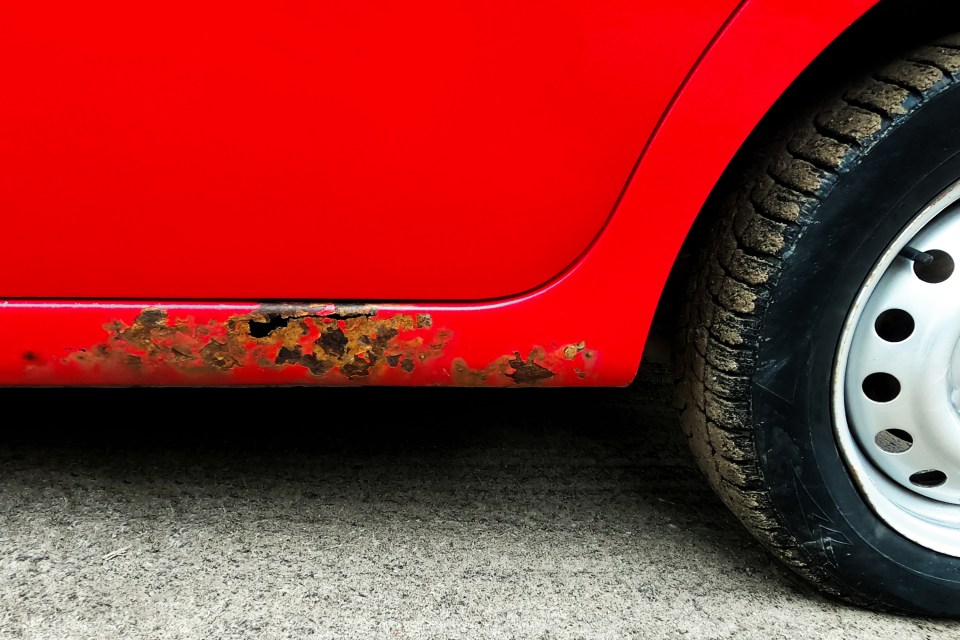 A rusty car is never a nice sight for motorists