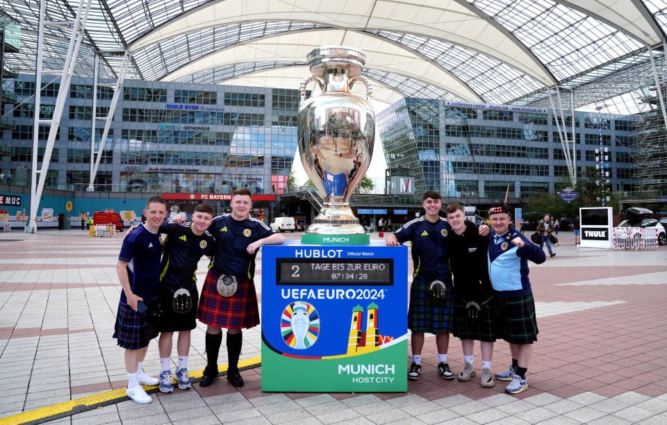 They will be rooting for Scotland against Germany in Munich