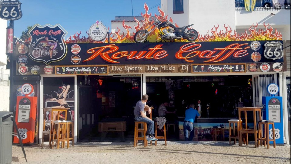 Route Caffe 66 is renowned for bizarre drinking games enjoyed by Brits