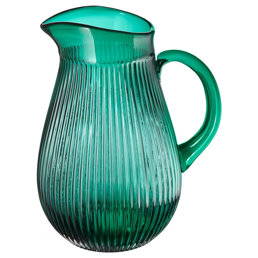 This green jug is down from £9 to £7 at Ikea