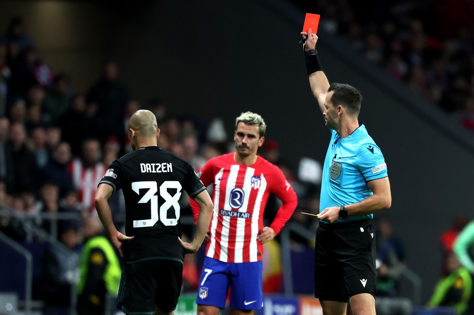 Throughout his officiating career Ivan Kruzliak averages 0.27 red cards per game