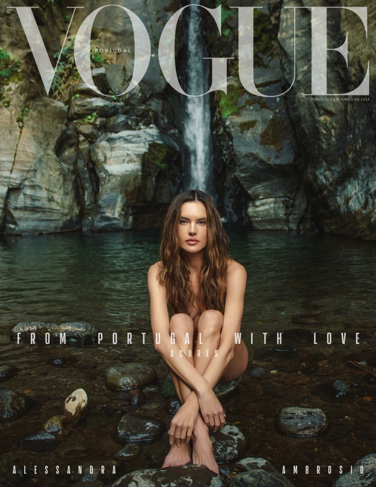 Alessandra on the cover of Vogue Magazine