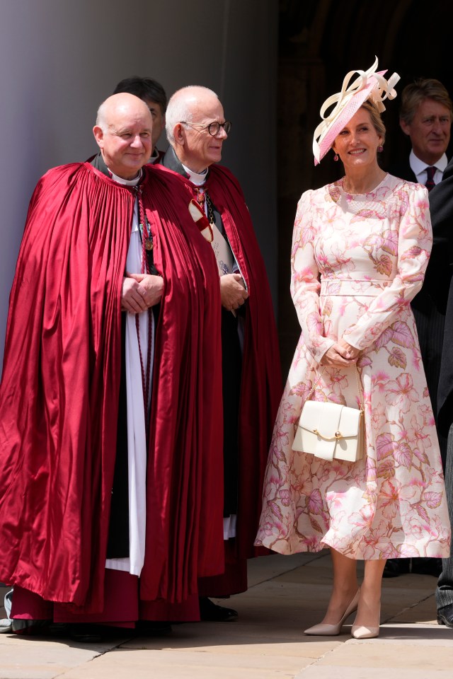 Sophie looked spectacular at the Order of the Garter service on Monday