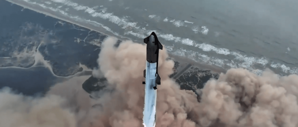 The 33-engine, $3billion mega-rocket is the largest vehicle to ever get off the ground