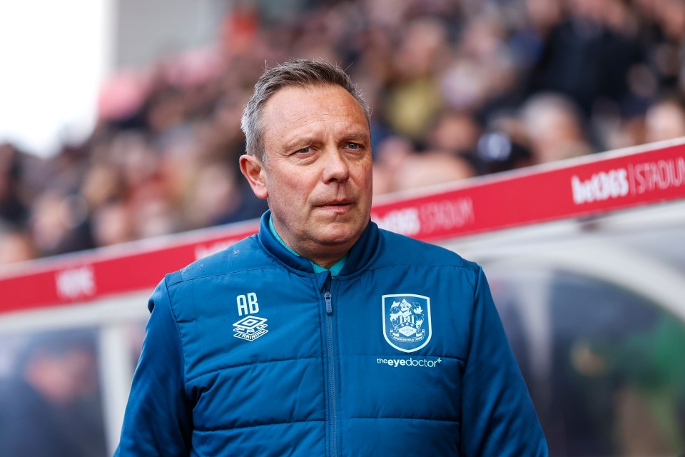 STOKE ON TRENT, ENGLAND - APRIL 01: André Breitenreiter the head coach of Huddersfield Town during the Sky Bet Championship match between Stoke City and Huddersfield Town at Bet365 Stadium on April 01, 2024 in Stoke on Trent, England. (Photo by William Early/Getty Images)