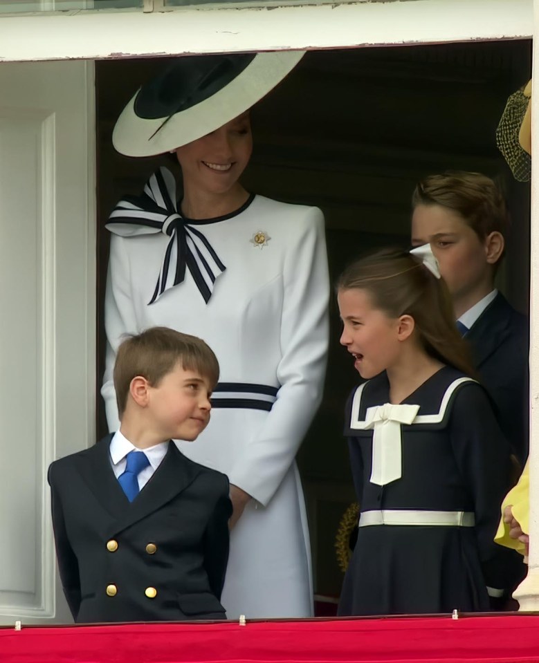 She loved seeing the interaction between Louis and Charlotte