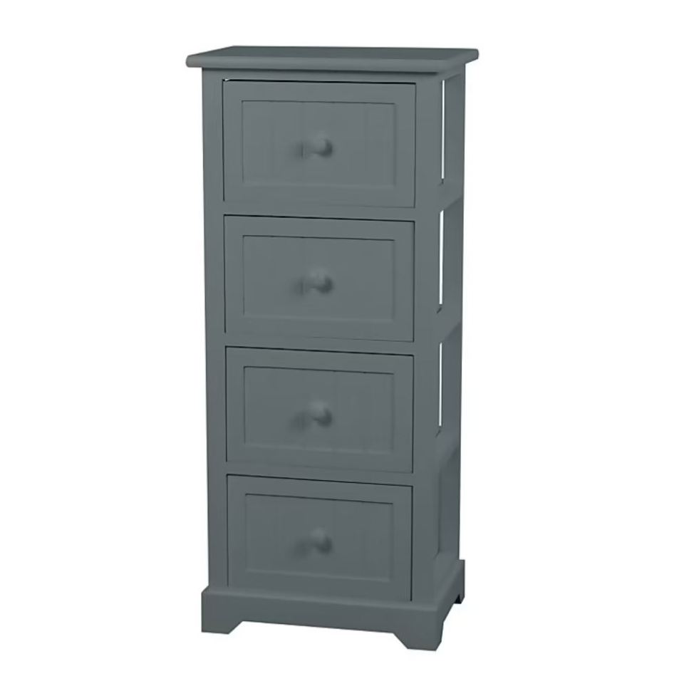 The Classic Grey/White Four Drawer Bathroom Storage Unit is now £30.15