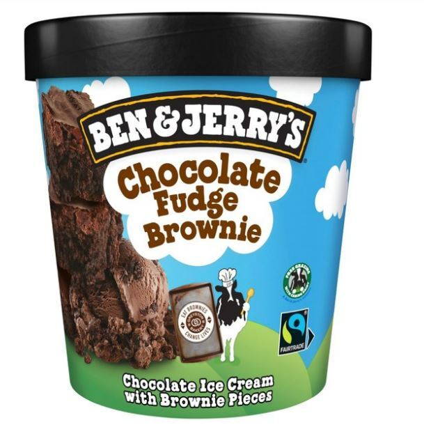 The flavour is a version of Ben & Jerry's chocolate fudge brownie ice cream but is a fraction of the price