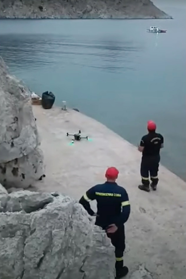 Rescue teams have used drones to search the island for the BBC star