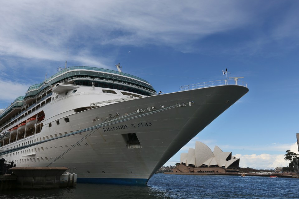 The Ocean Liner Rhapsody of the Seas continued its voyage after Amy's disappearance