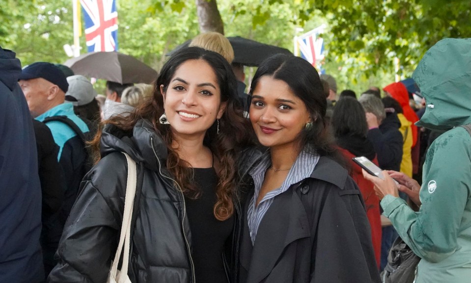 Friends Kareen Budhrani and Reema Dudehula, both 26, from Singapore