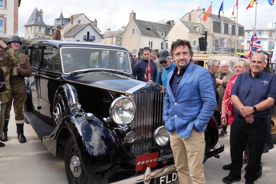 Richard Hammond arrived at D-Day commemorations in a Rolls-Royce owned by Monty during the Second World War