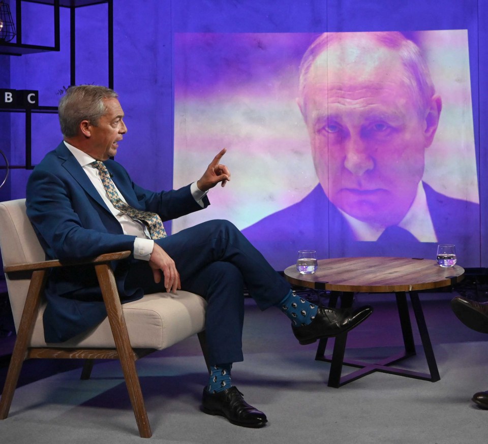 Mr Farage was asked about Putin – a statesman he said he most admired