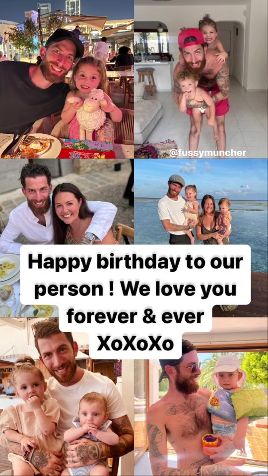 Posting on Instagram, the Stacey Slater actress shared a number of snaps to wish her hubby a happy birthday