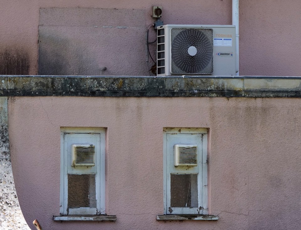 Mould can be seen growing on the outside of the home