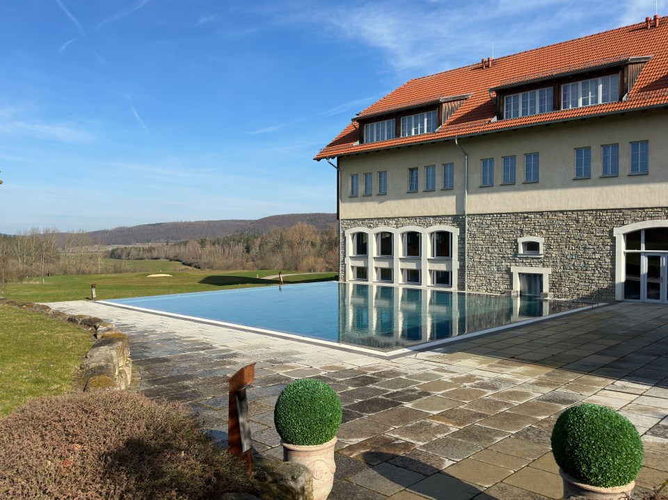 It also boasts a stunning view of the German countryside