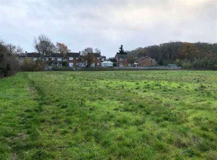 The site where 25 houses are proposed on Cliffe Woods, Kent