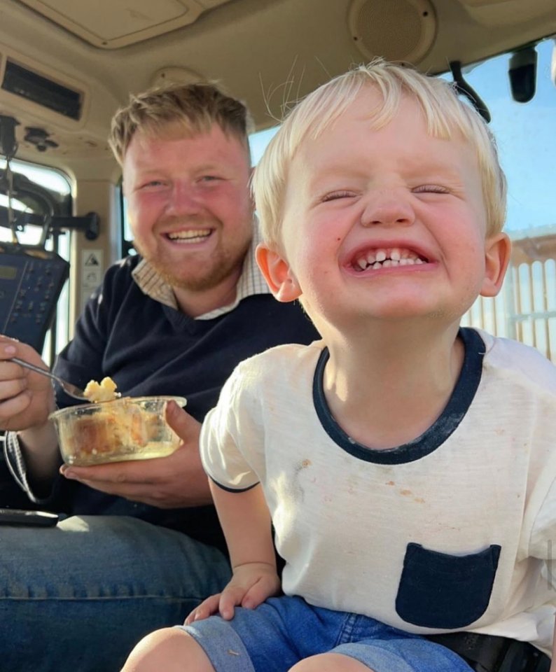 Fans have called fro Kaleb's adorable son Oscar to be a regular face on Clarkson's Farm.