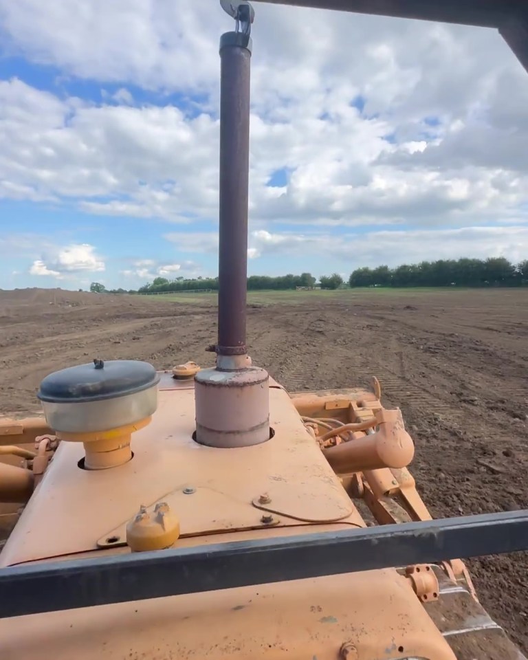 He now has a buisiness of his own and he's hard at work driving the tractor