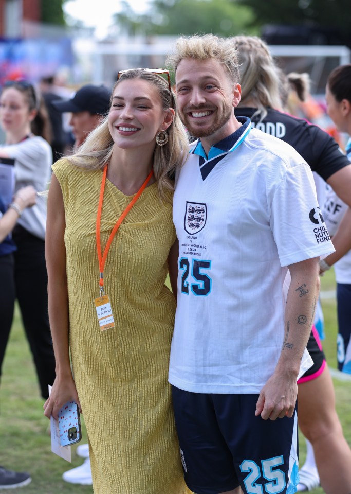 The pair were seen locked in a heated discussion following the Soccer Aid tournament