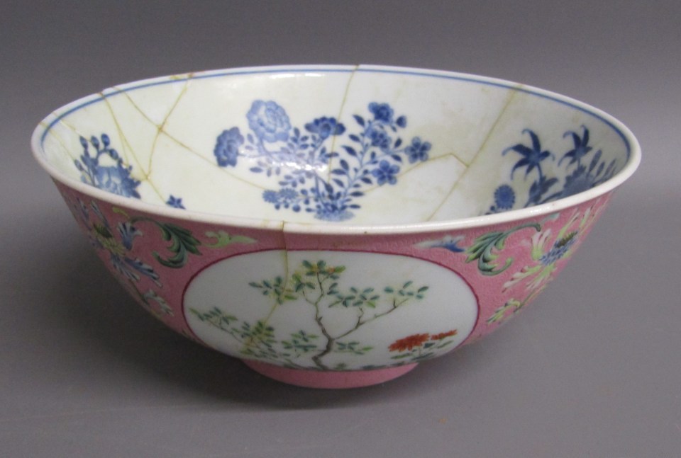 This Chinese bowl with a flower design sold for £5,000