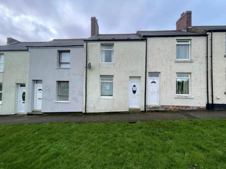 The front of the terraced home