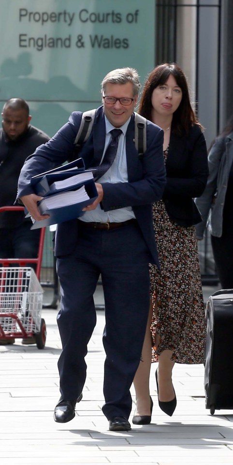 Edward outside High Court after the hearing