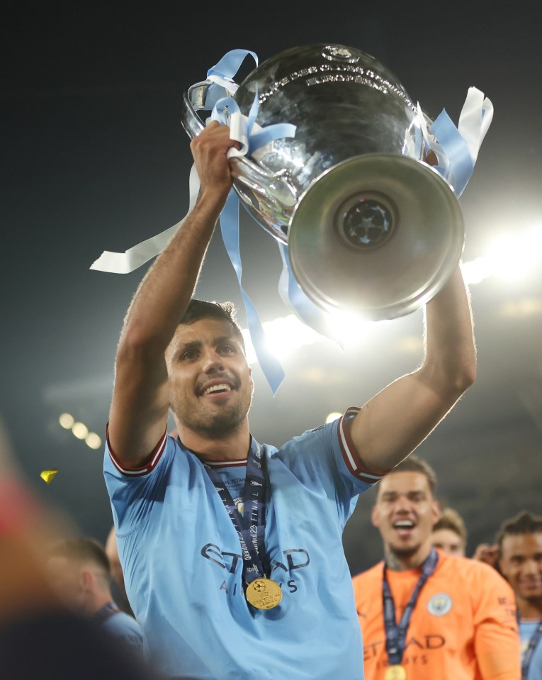 Rodri finished fifth in the voting for the Ballon d'Or in City's treble year