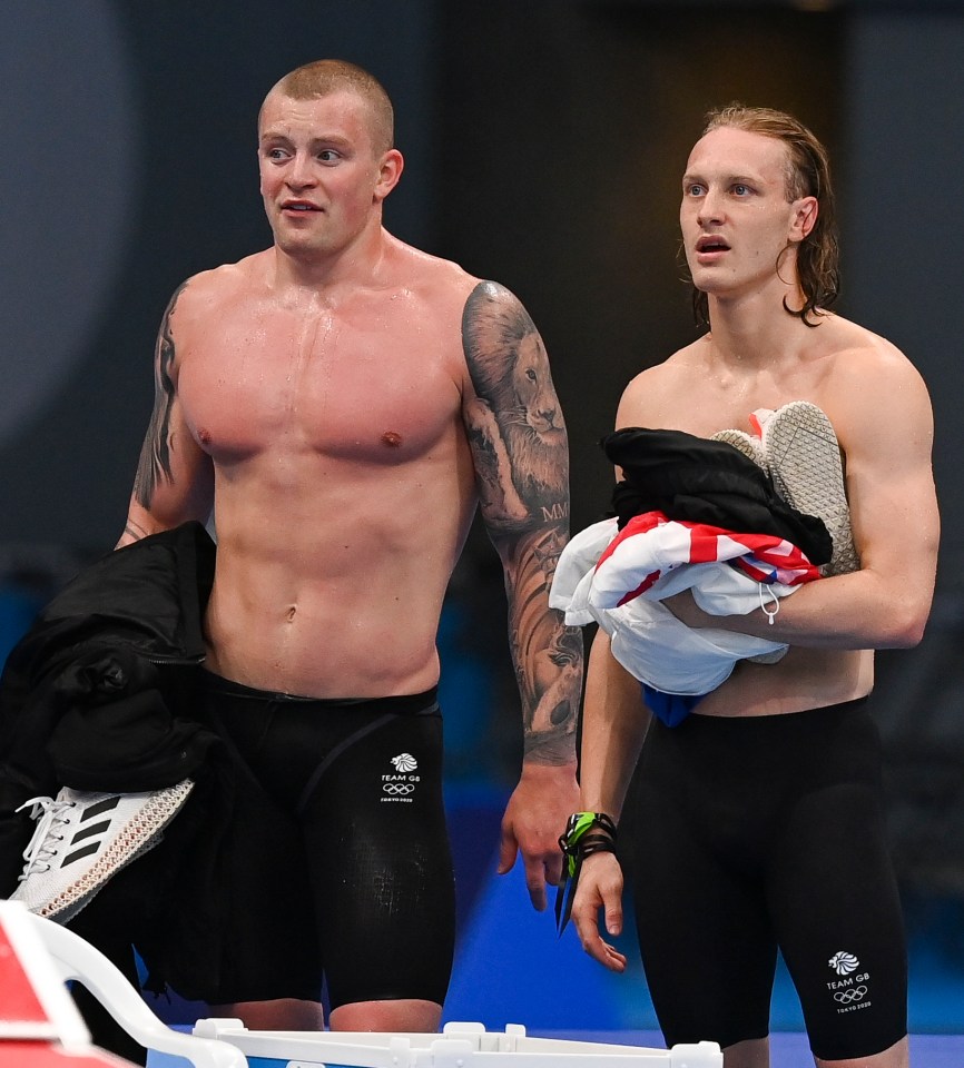 Adam got into a confrontation with fellow swimmer Luke Greenbank