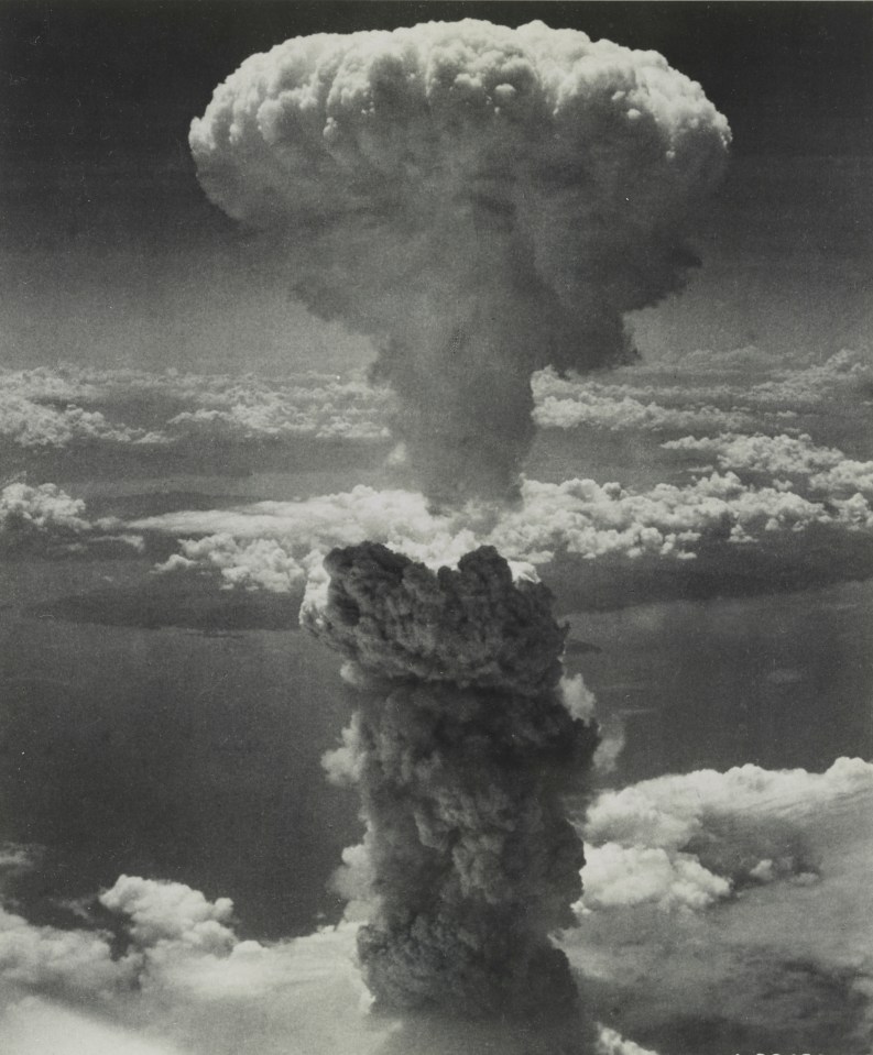 The atomic bomb being dropped changed the world forever