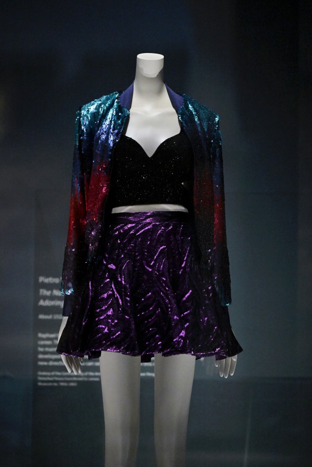 Metallic jacket & skirt from 1989 world tour, 2015