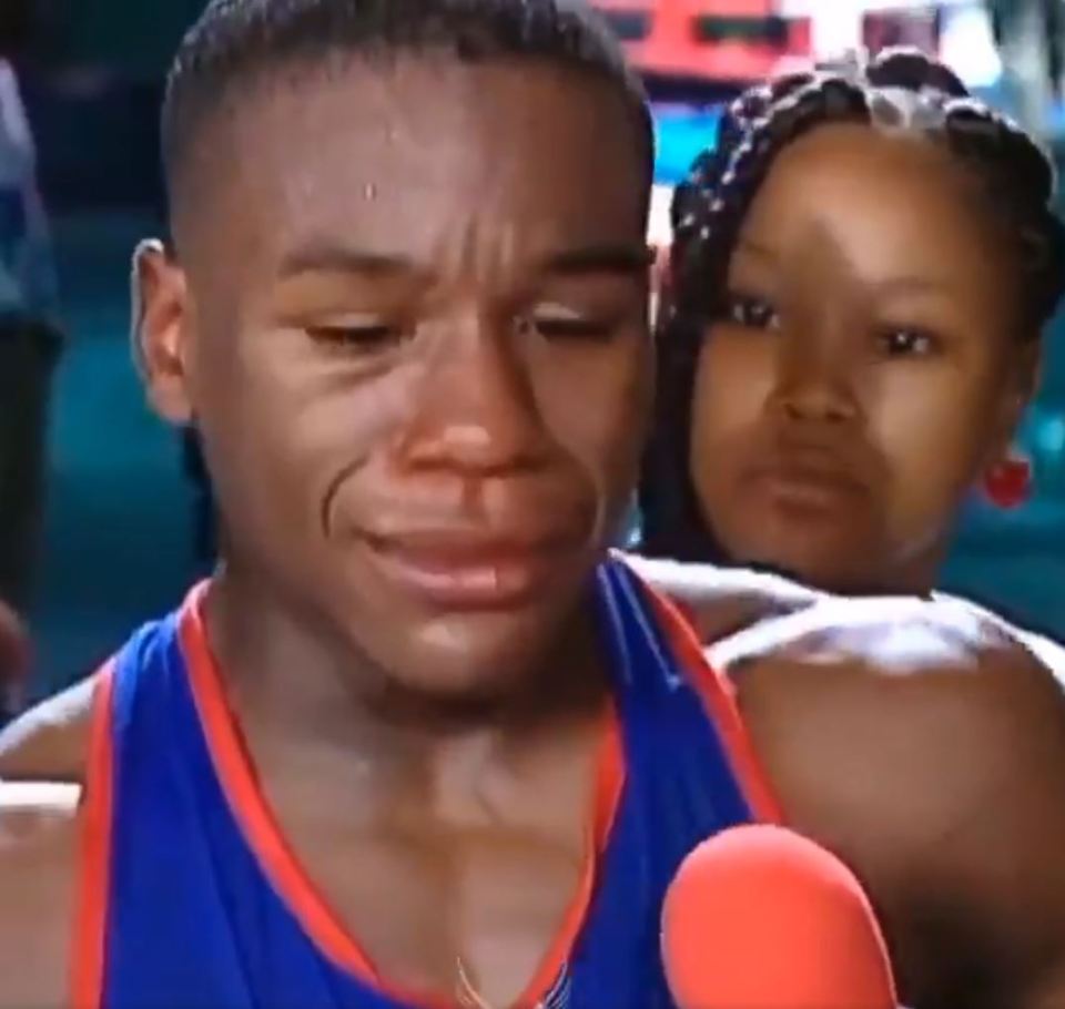 Mayweather was left in tears