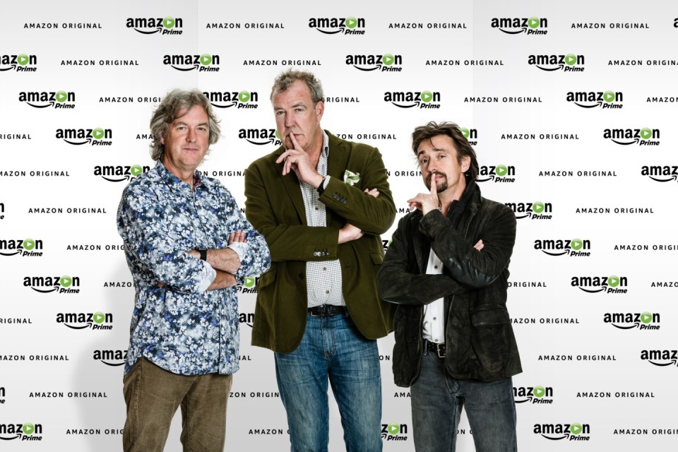 Pic is a handout from Amazon:<br />
Jeremy Clarkson, Richard Hammond and James May are reuniting to create an all-new car show, exclusively for Amazon Prime. The show will be produced by the trios long time executive producer Andy Wilman. On working with Amazon, Jeremy Clarkson said I feel like I've climbed out of a bi-plane and into a spaceship. The first show will go into production shortly and arrive exclusively on Amazon Prime in 2016.