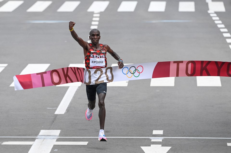 He became just the third man in history to defend his marathon Olympic gold in Tokyo