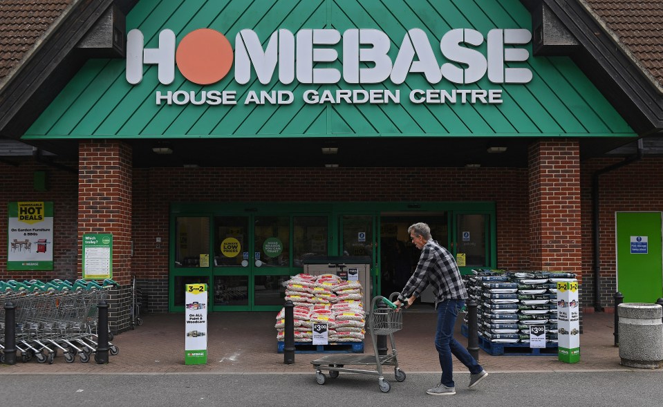 Homebase are currently offering up to 50 per cent off on all garden furniture