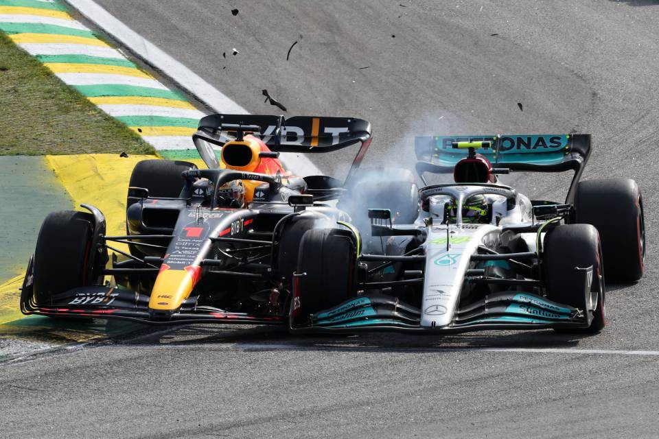 Max Verstappen crashed into Lewis Hamilton at the Hungarian GP