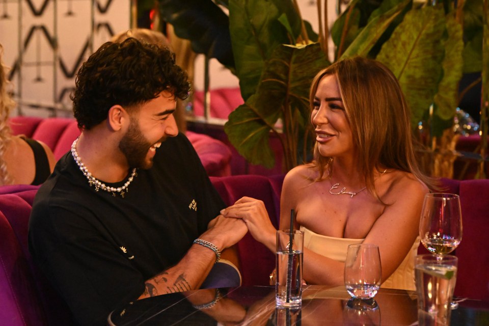 Sammy Root and Elma Pazar looked flirty as they filmed for Towie