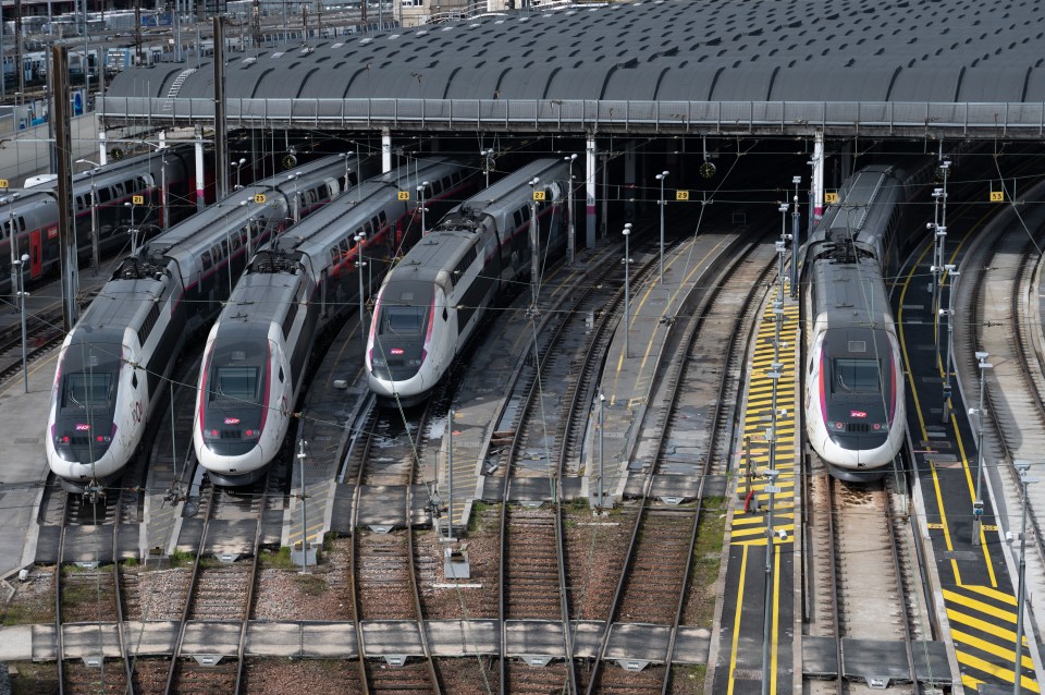 Trains were brought to a halt Friday following a 'sabotage' attack