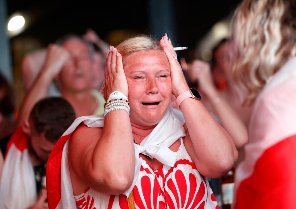 Another distraught fan in Benidorm