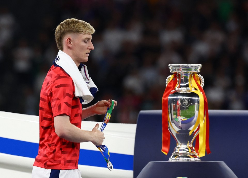 Gordon played just four minutes of football at Euro 2024