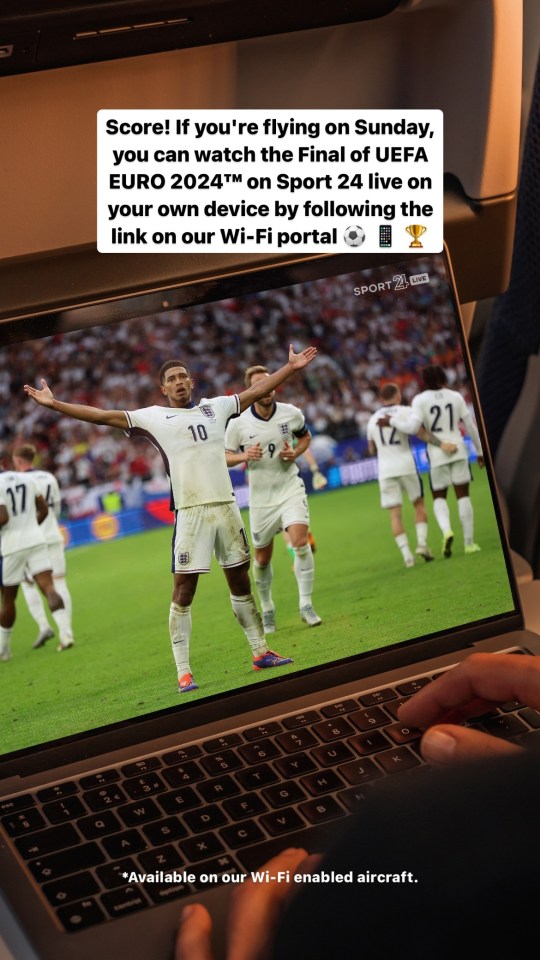 British Airways has revealed an easy hack to watch the game from the sky